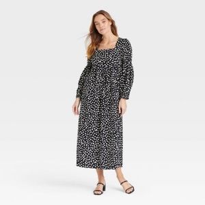 100% cotton midi dress